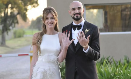 Abel Pintos y Mora Calabrese festejaron su primer aniversario de casados. Abel Pintos y Mora Calabrese festejaron su primer aniversario de casados.