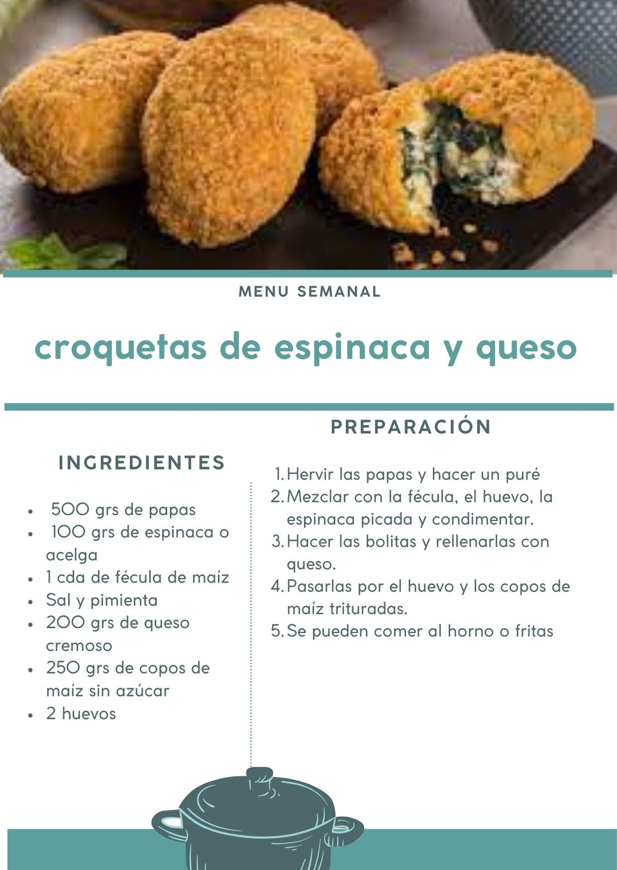 Las croquetas de espinaca y queso son deliciosas y fáciles de preparar. Las croquetas de espinaca y queso son deliciosas y fáciles de preparar.