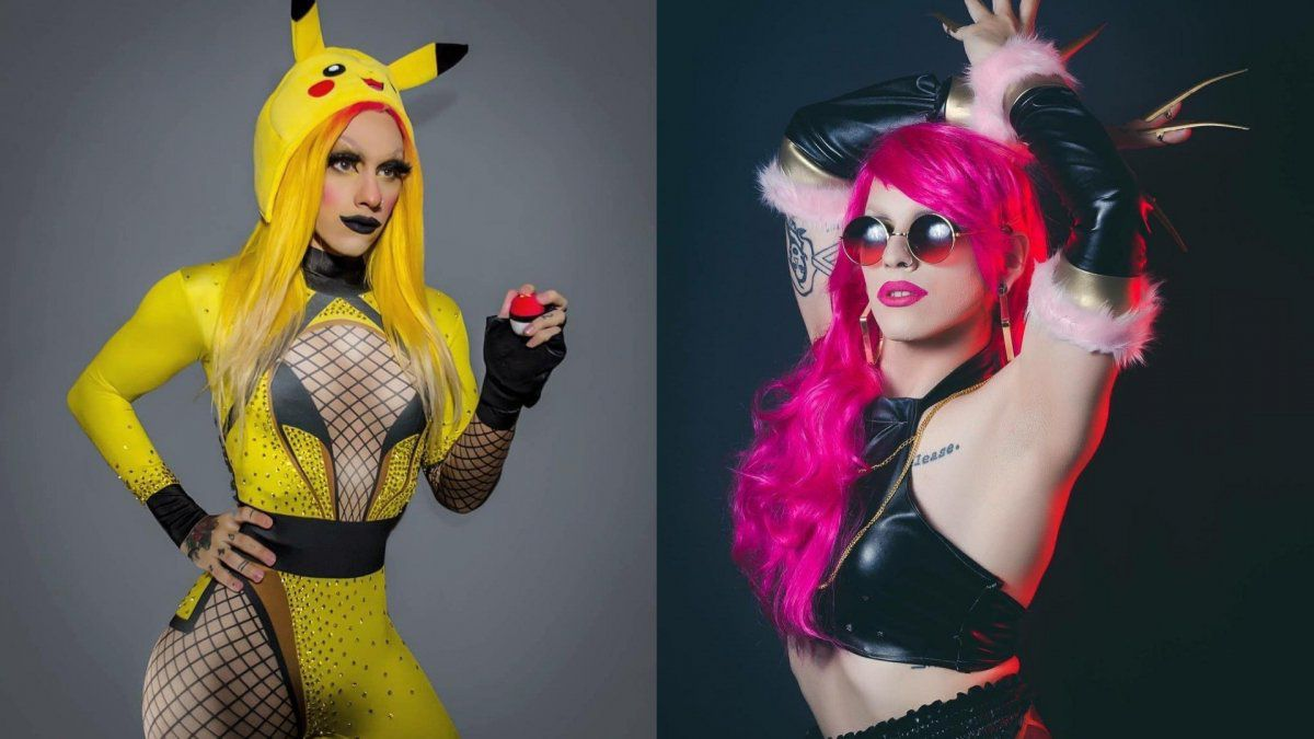Dyhzy, el hijo de Alberto Fernández, Drag Queen y cosplay.