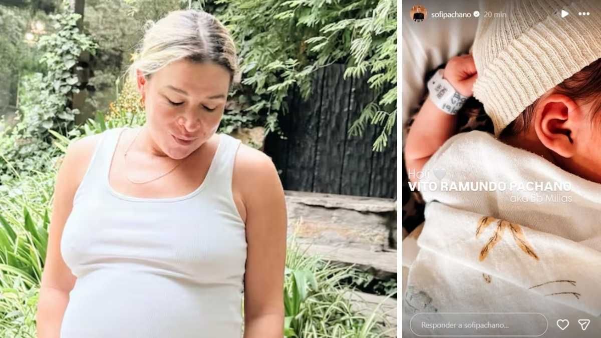Sofía Pachano le dio la bienvenida a su primer hijo