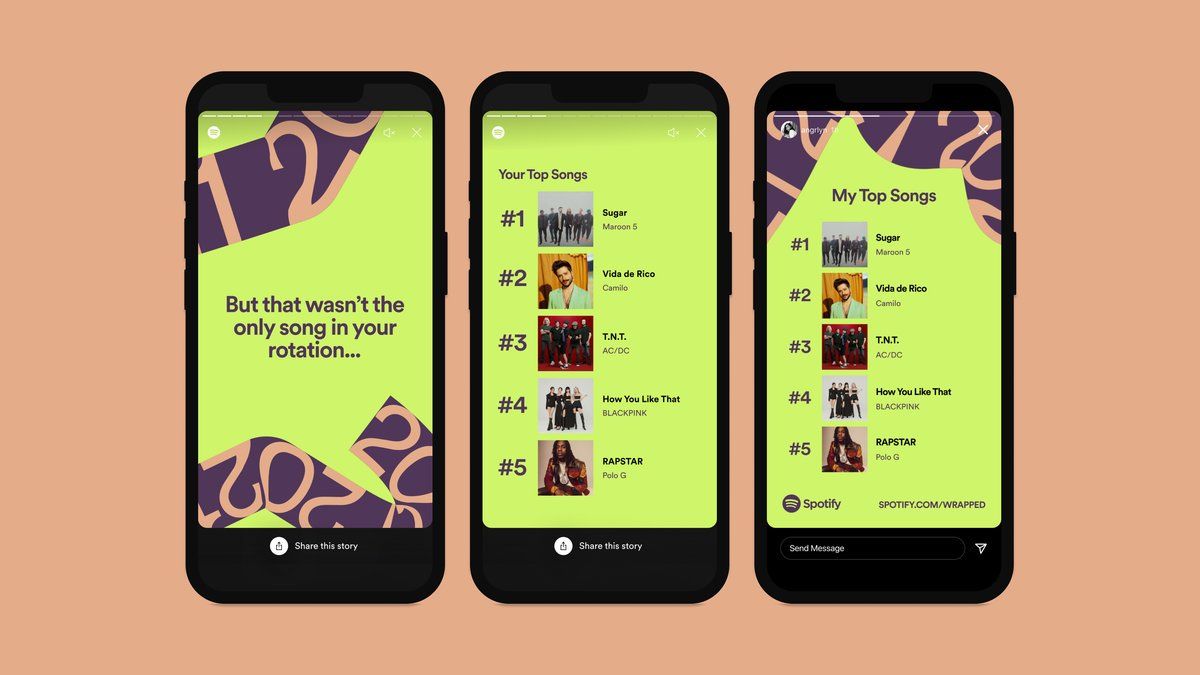 Spotify compartió su Wrapped 2021 donde se muestra las canciones más escuchadas del año por sus usuarios&nbsp;