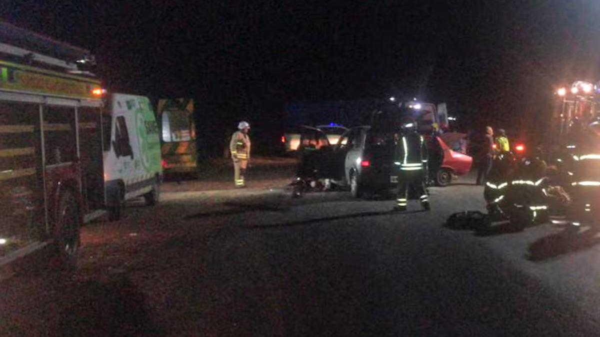 Un choque frontal en la ruta provincial 191 dejó cuatro muertos