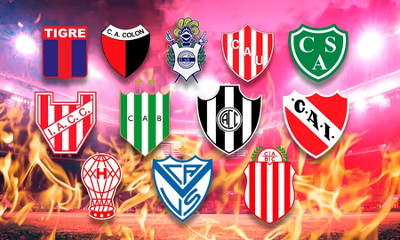 Colón y Unión en la zona de los equipos que pelean el descenso de la Copa de la Liga. Colón y Unión en la zona de los equipos que pelean el descenso de la Copa de la Liga.