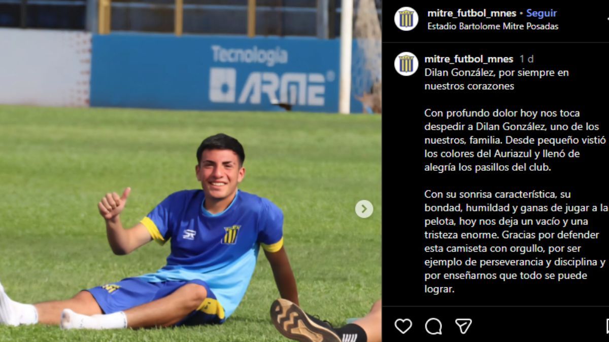El club posadeño despidió a su jugador con un emotivo mensaje en redes sociales.  