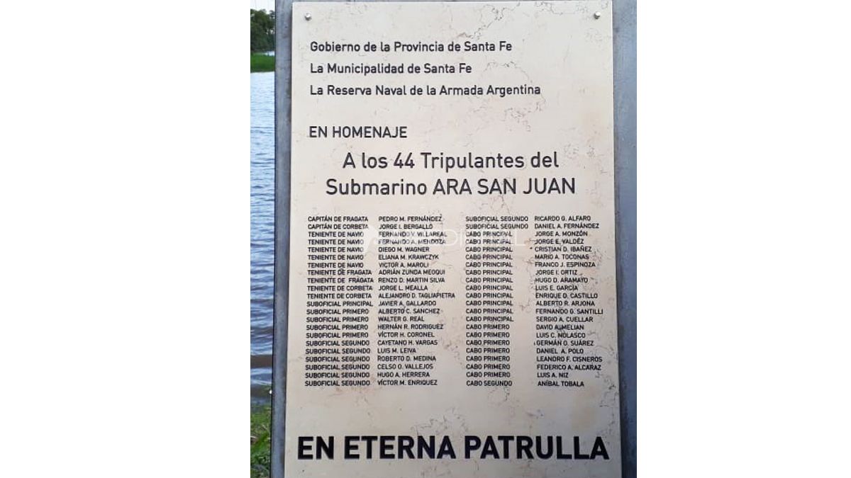 Santa Fe rendirá homenaje a los 44 submarinistas del ARA San Juan a dos años del hundimiento