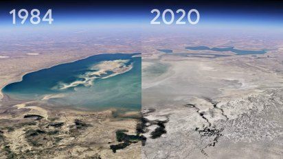 Google Earth ahora permite ver una secuencia de imágenes satelitales históricas.