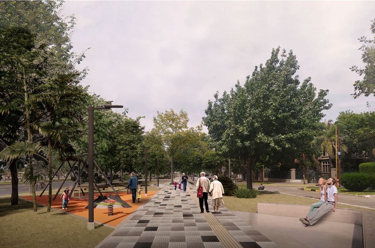 La Costanera Oeste renovará y modernizará el cantero central.&nbsp; 