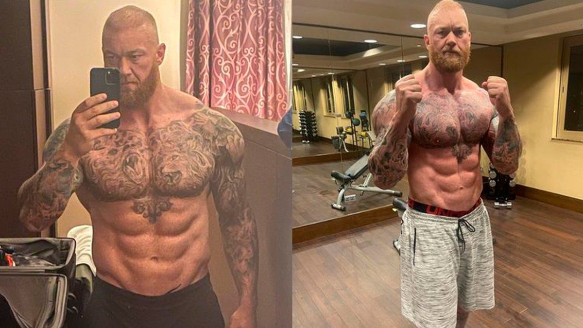 En las imágenes se ve cómo ambos dan un golpe con todas sus fuerzas al abdomen del otro