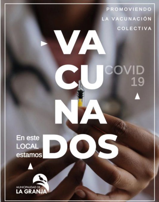 El comerciante debe gestionar ante el municipio de La Granja la habilitación, una vez que el Ejecutivo local corrobora que todo esté en orden coloca un cartel en el ingreso al comercio con la leyenda: “En este local estamos vacunados”.