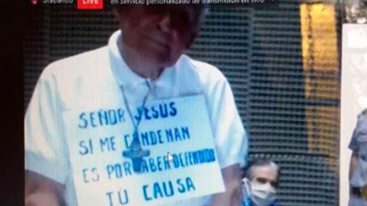 Señor Jesús: si me condenan es por haber defendido tu causa