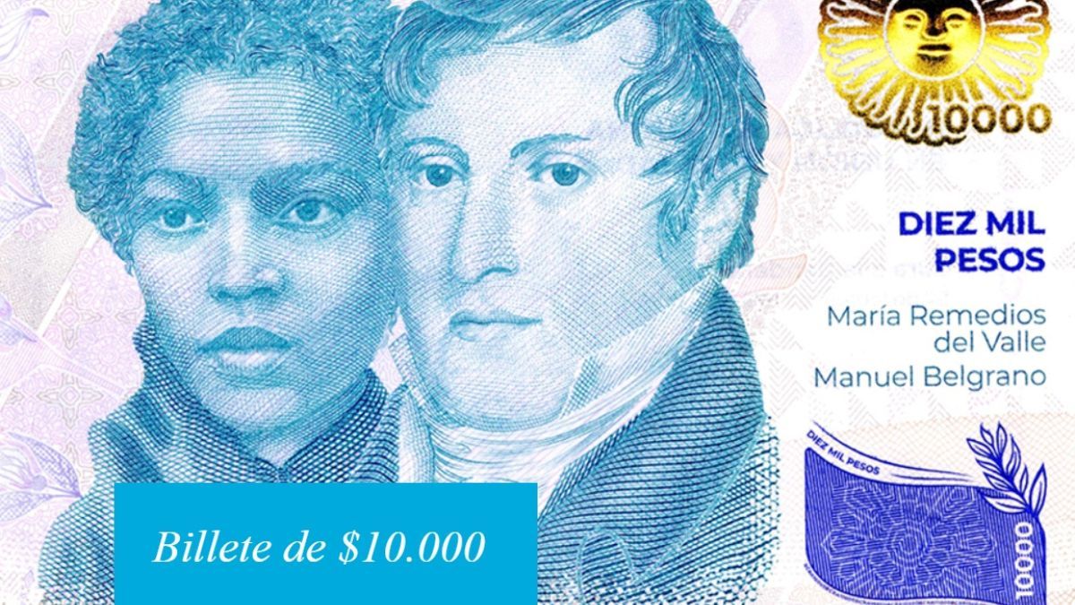 Entran en circulación los nuevos billetes de $10.000. Todos los detalles.