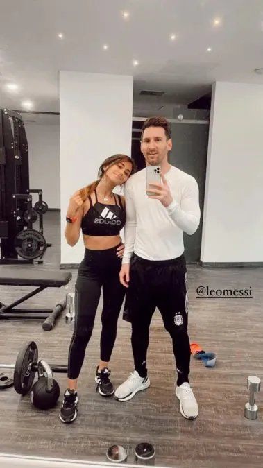Antonela Roccuzzo y Messi más juntos que nunca.
