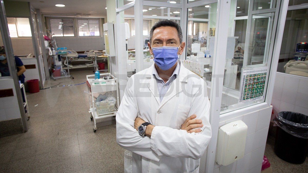 Néstor Carrizo, jefe de Terapia Intensiva del Hospital Doctor José María Cullen.