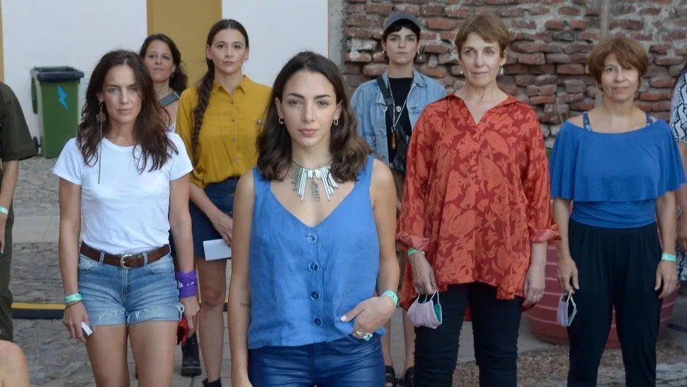 Thelma Fardin estuvo acompañada del colectivo de Actrices Argentinas.