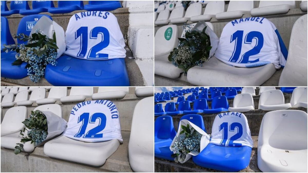 Leganés recordó a sus socios fallecidos durante la pandemia en el retorno de La Liga