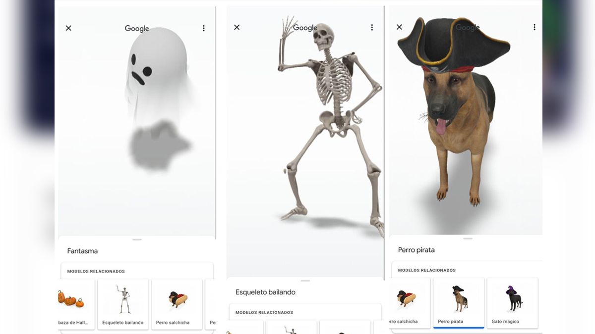 Podes variar entre los amigos virtuales de Google para festejar Halloween