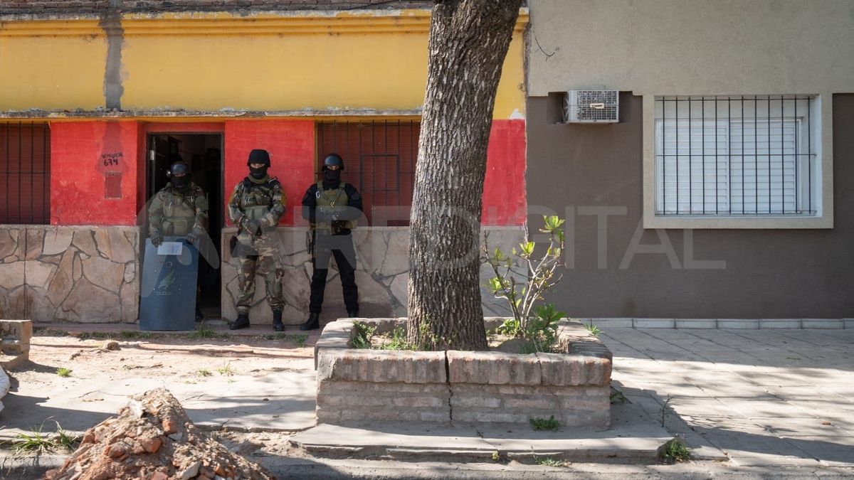 Muchos de los allanamientos por la causa Colón tuvieron lugar en barrio Centenario.