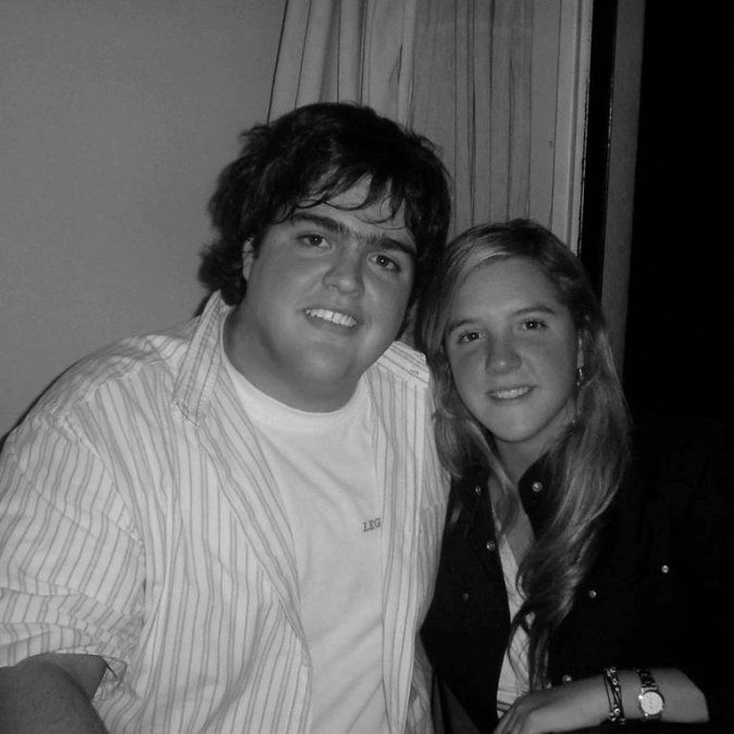 Barassi y Lucía, en sus primeros tiempos de novios.