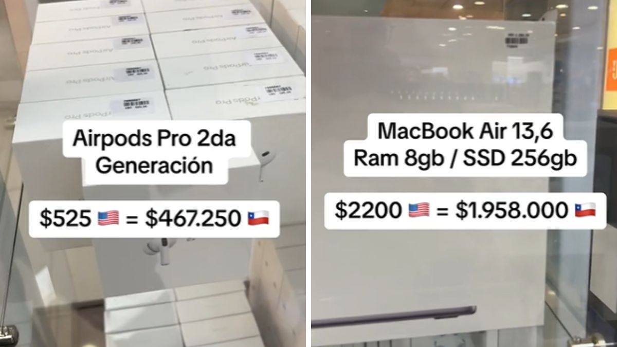 Un usuario de TikTok comparó los precios de Argentina y Chile. Un usuario de TikTok comparó los precios de Argentina y Chile.