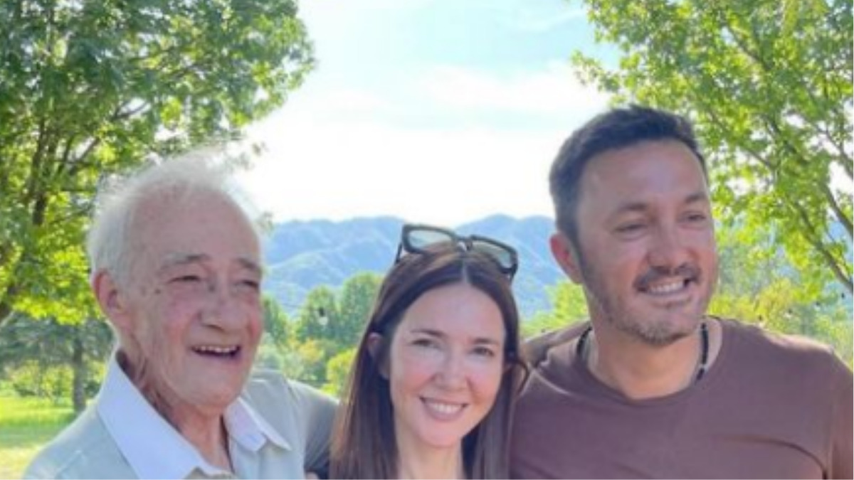 Cristina Pérez junto a su padre y su esposo, Luis Petri. Cristina Pérez junto a su padre y su esposo, Luis Petri.