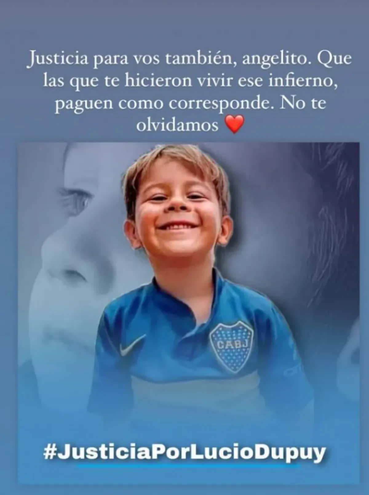 El pedido de justicia que realizo la China Suárez para Lucio Dupuy.