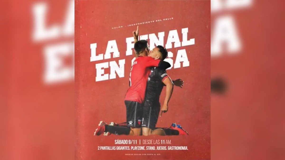#LaFinalEnCasa: Colón instalará pantallas gigantes para ver la final de la Copa Sudamericana