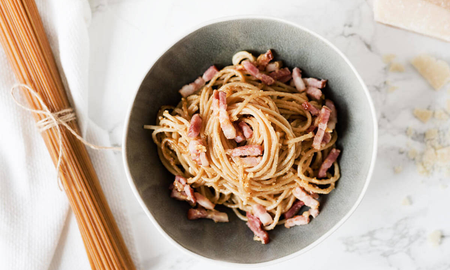 Salsa carbonara repleta de panceta para disfrutar de todas tus pastas. Salsa carbonara repleta de panceta para disfrutar de todas tus pastas.