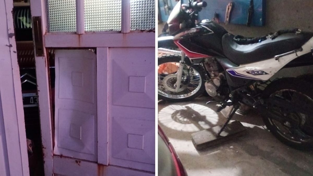 Santa Fe: vandalizaron un portón e intentaron robar una moto en el barrio René Favaloro