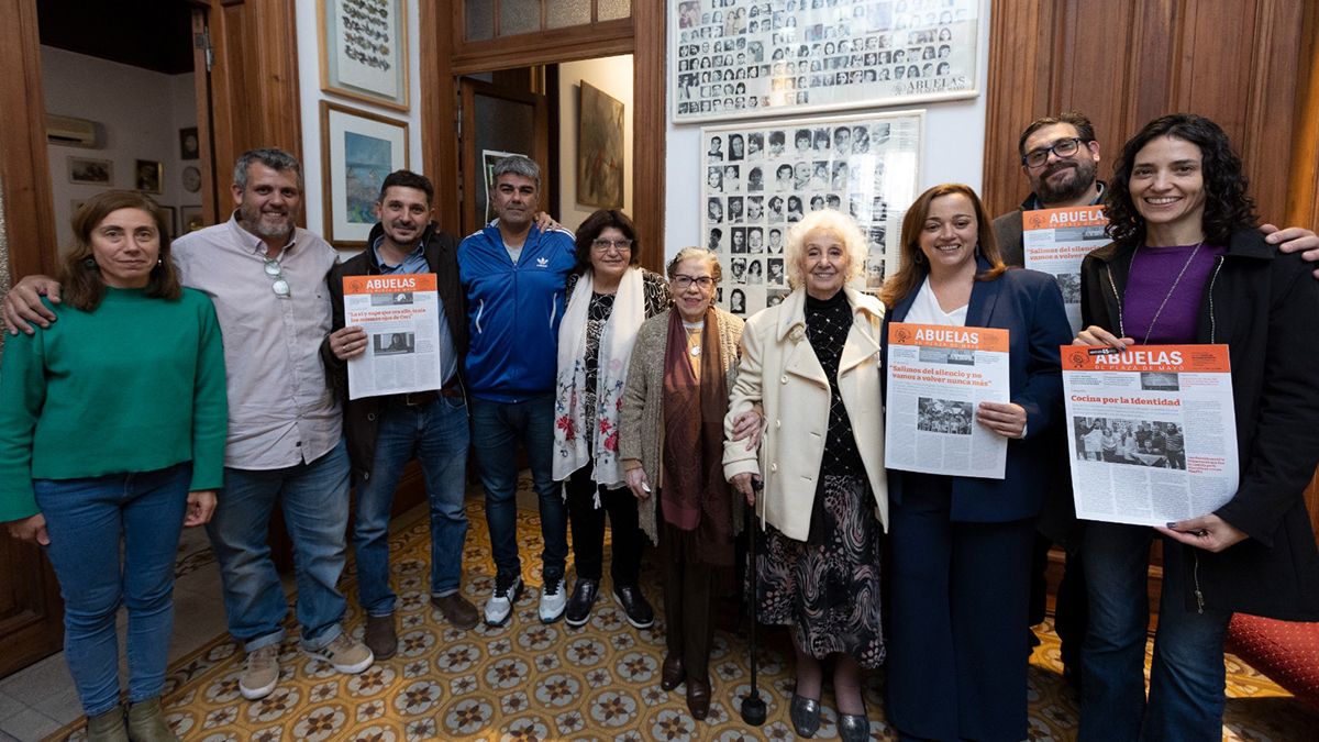 Moreau y Carlotto celebraron un convenio para promover acciones de derechos humanos. 