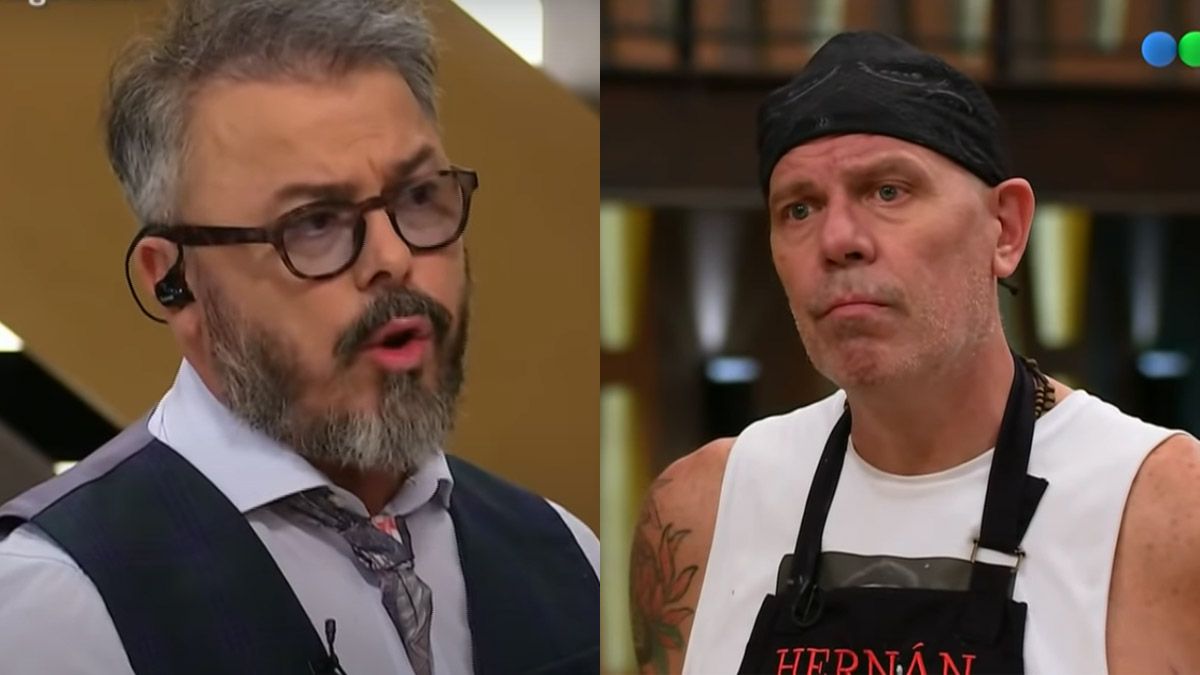 MasterChef Celebrity 2: Hernán el Loco Montenegro se cruzó con Donato de Santis por su devolución