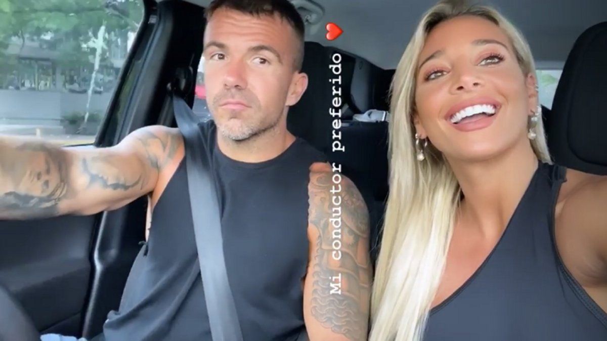 Sol Pérez junto a su novio Guido Mazzoni.