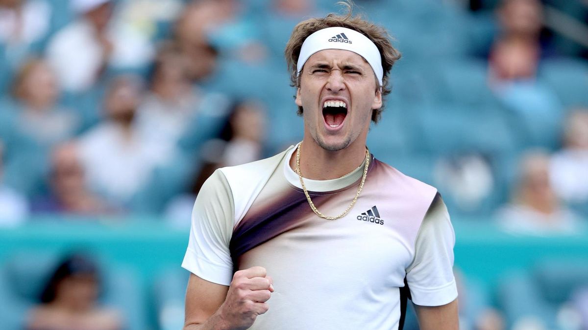 El tenista alemán Alexander Zverev es el actual número dos del mundo.