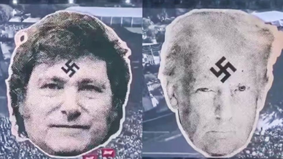 Polémica en Lollapalooza: proyectaron una imagen de Milei con símbolos nazis y estalla el escándalo