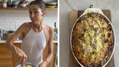 Juana Viale sorprendió con su receta saludable de ciabatta de zucchinis