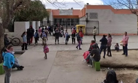 El hecho ocurrió en el colegio Elvira de la Riestra de Lainez. El hecho ocurrió en el colegio Elvira de la Riestra de Lainez.