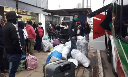 Muchas personas permanecieron varadas en Santa Fe desde el inicio de la pandemia Muchas personas permanecieron varadas en Santa Fe desde el inicio de la pandemia