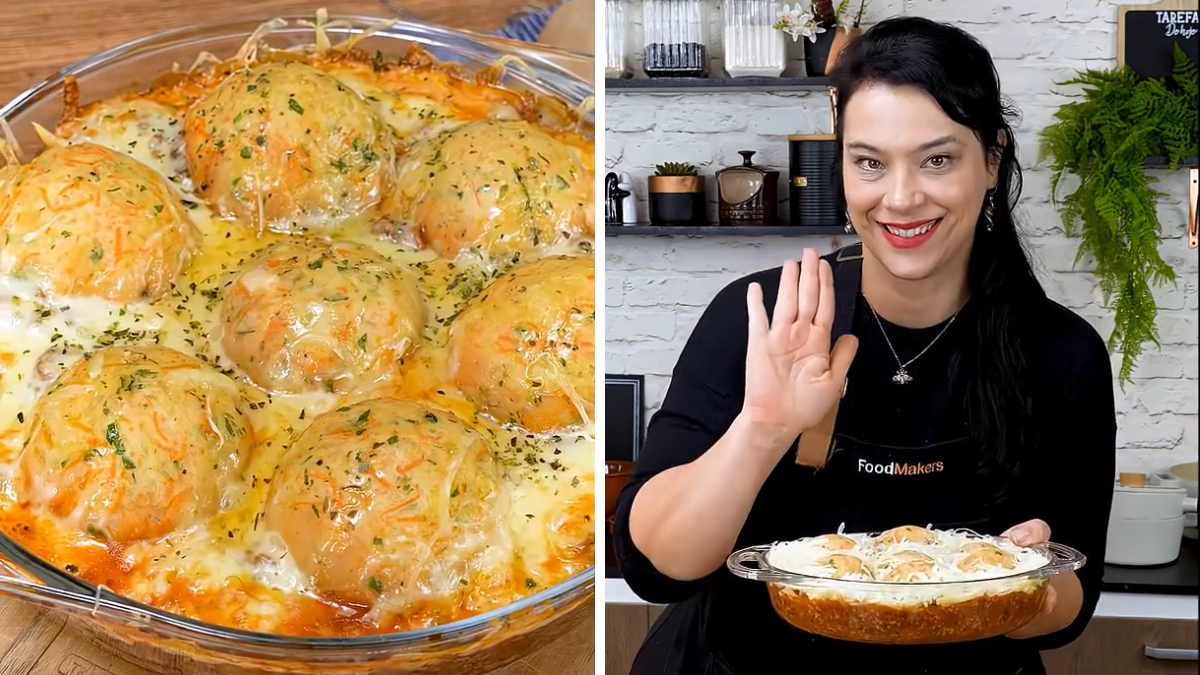 Receta con papas y medio kilo de carne molida.