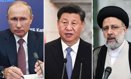 Putin, Jinping y Raisi. Putin, Jinping y Raisi.