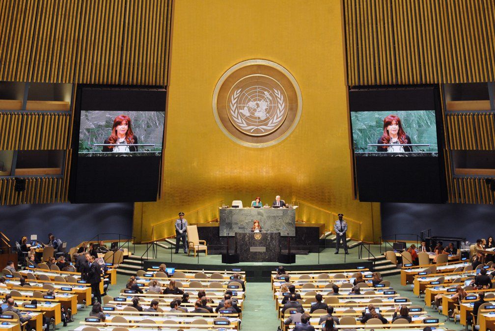 Cristina Fernández en su cuenta de twitter recordó su discurso en el Consejo de la ONU en 2014.