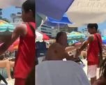 video viral: un turista le puso protector a un nene que vendia en la playa video viral: un turista le puso protector a un nene que vendia en la playa