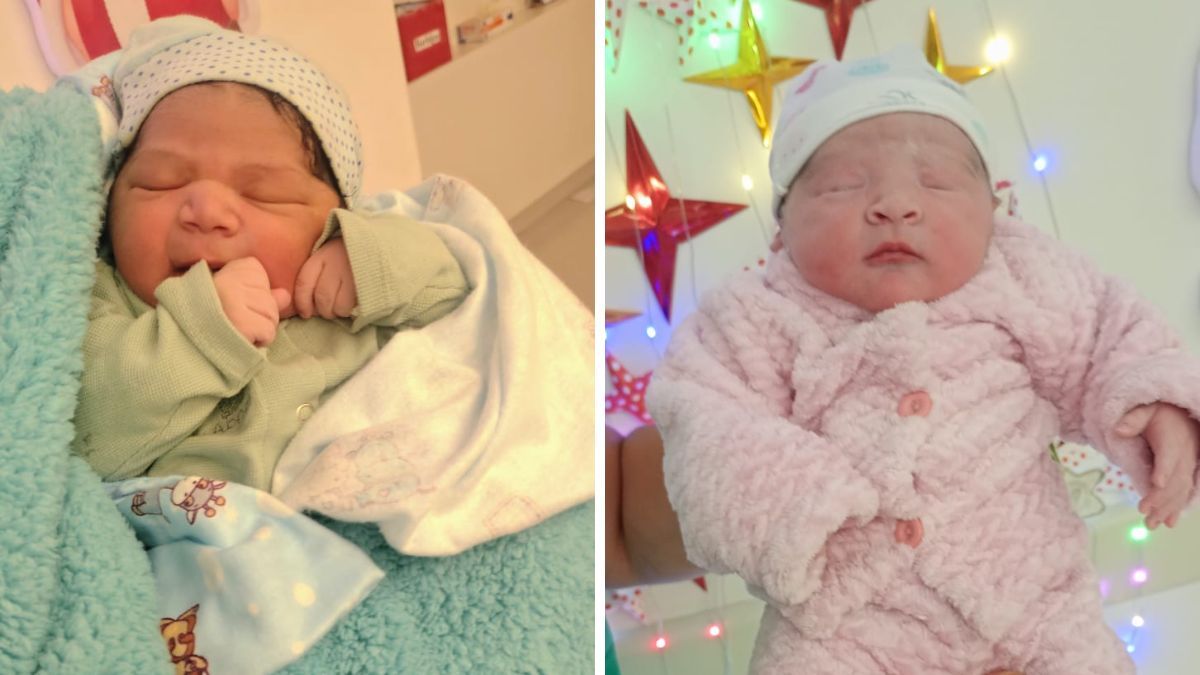 Maia y Abigail nacieron con 5 minutos de diferencia en la maternidad del hospital Iturraspe.