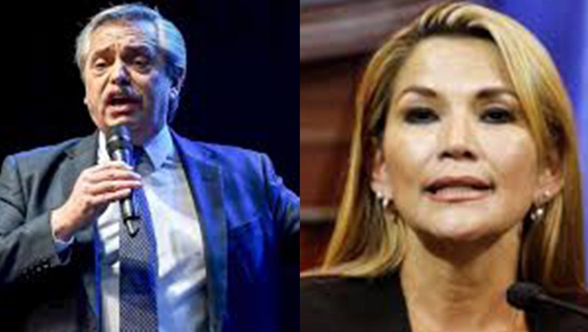 Para Áñez, Alberto Fernández tiene mala información sobre Bolivia