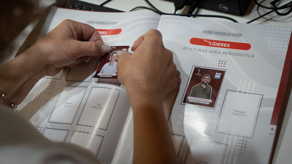 El álbum está dividido en las distintas áreas de la empresa.