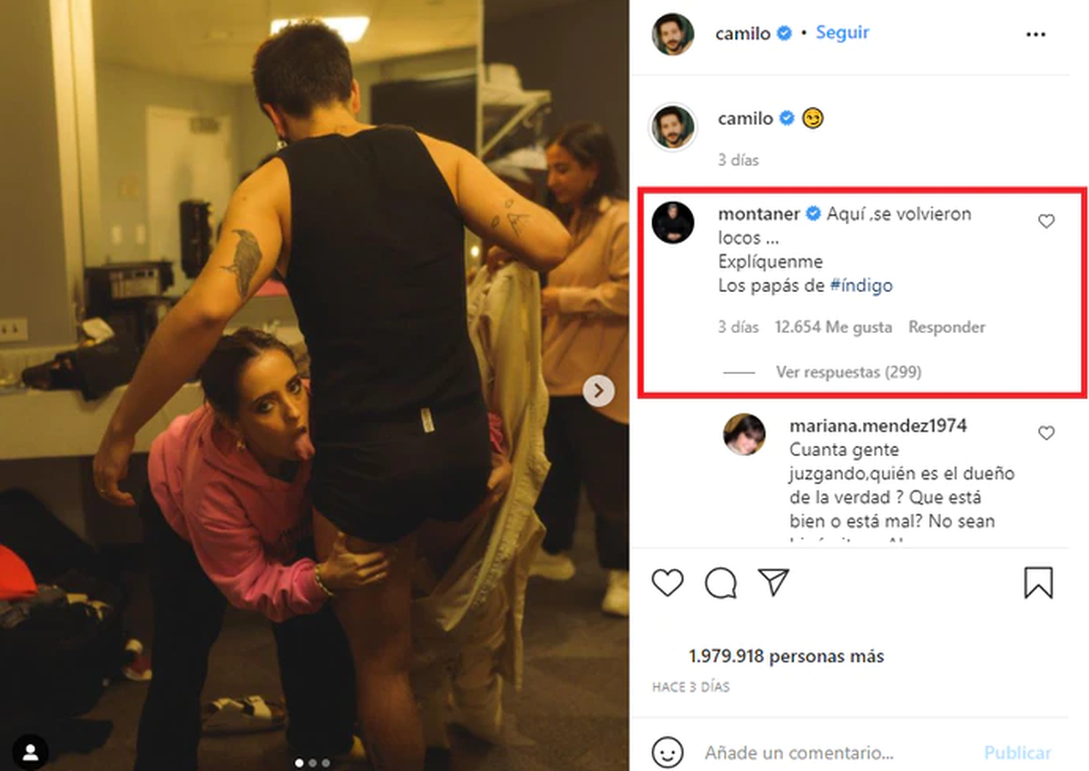 &nbsp;&ldquo;Aqu&iacute; se volvieron locos... Expl&iacute;quenme. Los pap&aacute;s de &Iacute;ndigo&rdquo;, escribi&oacute;, nombrando a su futuro nieto para generar algo de seriedad en su hija y su yerno.