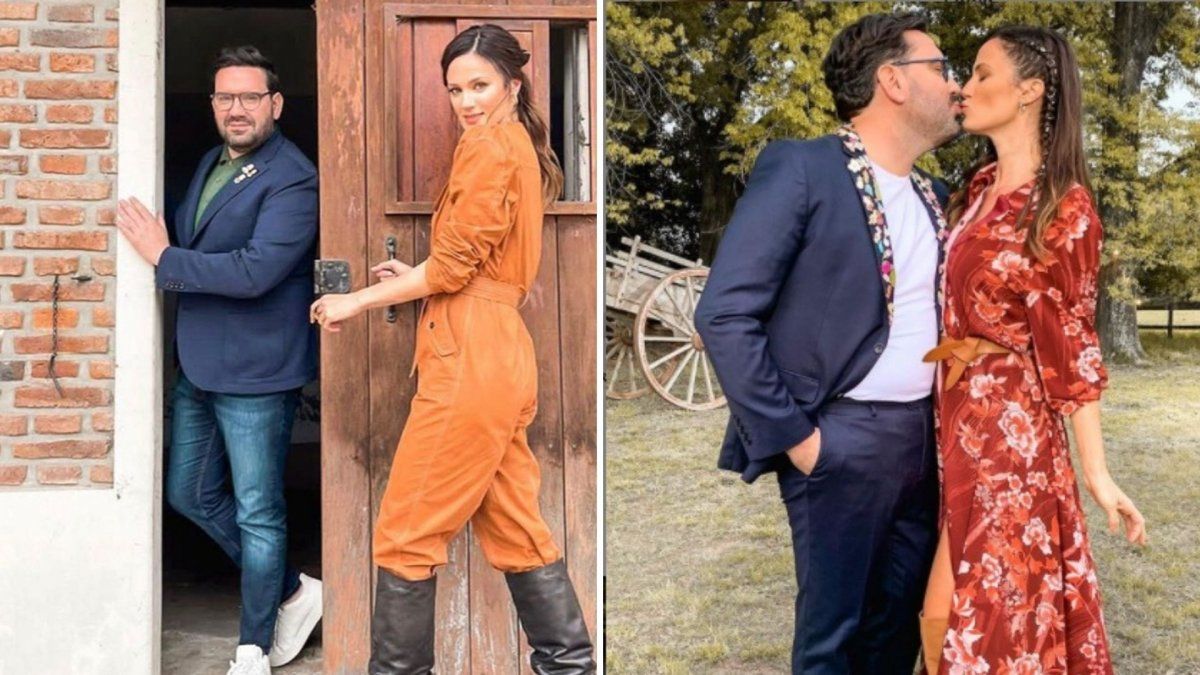 Damián Betular cumplió años y la conductora de Bake Off le dedicó una especial felicitación una postal que incluyó un pico entre ambos.