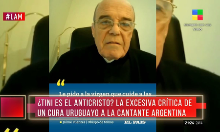 Un cura uruguayo apuntó duro contra Tini Stoessel por sus letras: Le pido a la virgen que cuide a las niñas Un cura uruguayo apuntó duro contra Tini Stoessel por sus letras: Le pido a la virgen que cuide a las niñas