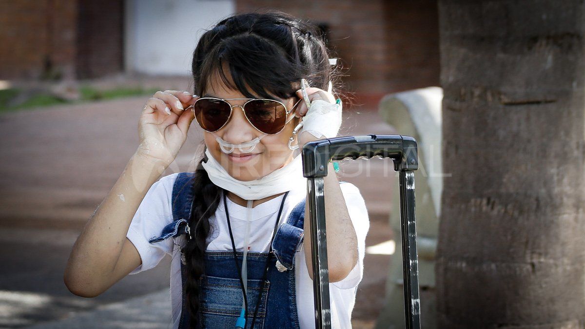 Maira Cáceres, la pequeña que da batalla desde una habitación del Hospital de Niños