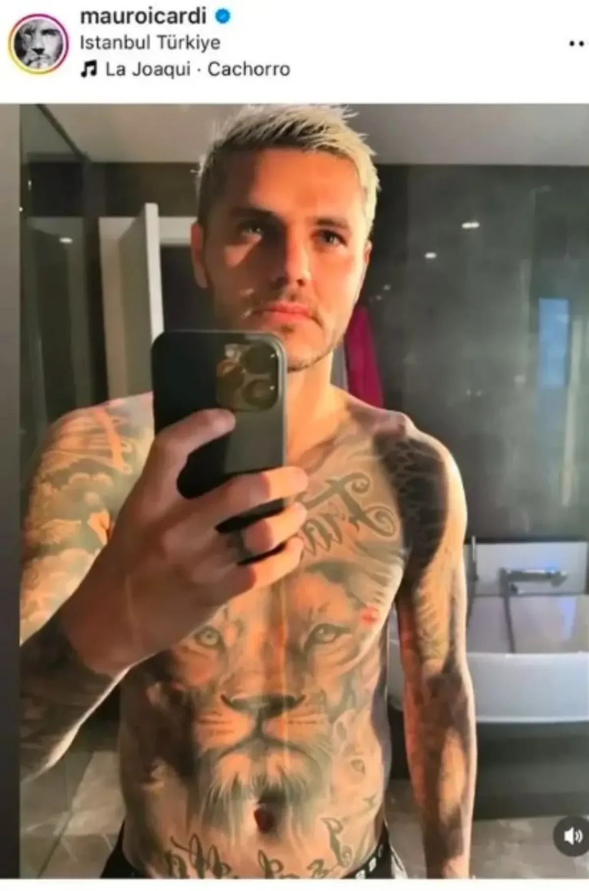 El particular posteo de Mauro Icardi en Instagram.
