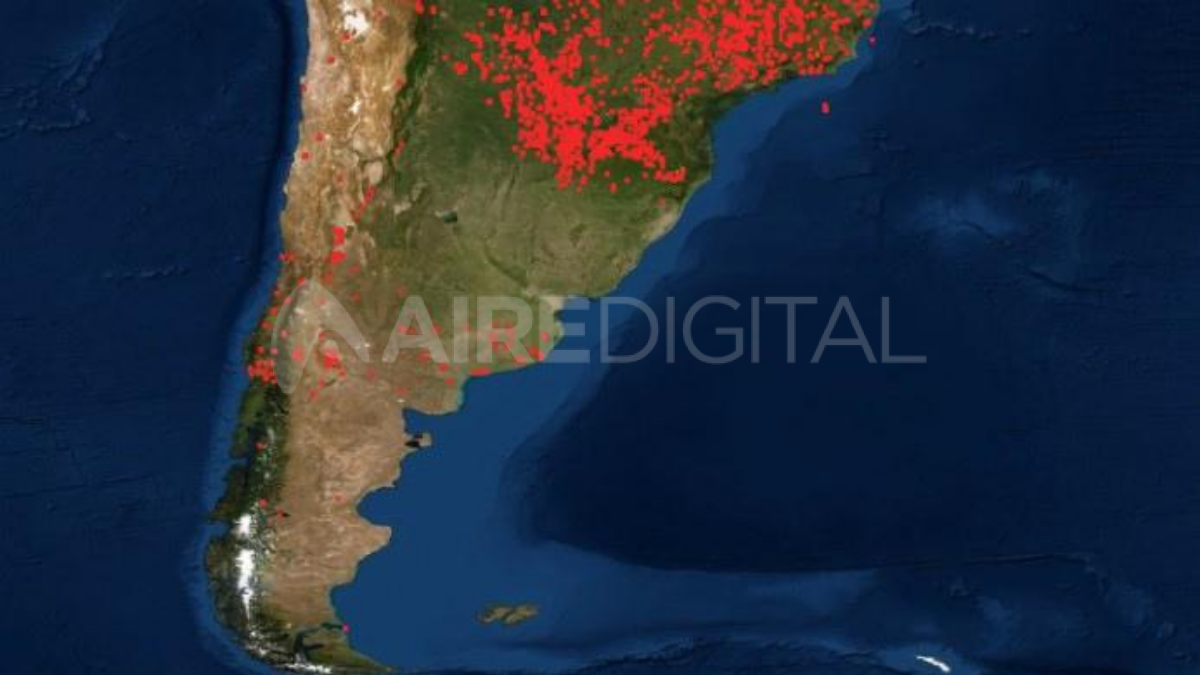 El mapa satelital de la a Nasa grafica el alivio tras meses de voraces incendios