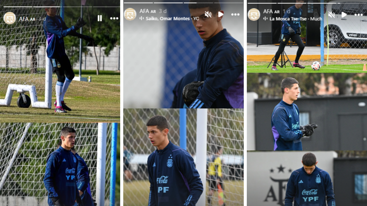 José Castelau de Roa entrenó con la Selección Argentina Sub 17 y compartió imágenes en su cuenta de Instagram (@alberc13). José Castelau de Roa entrenó con la Selección Argentina Sub 17 y compartió imágenes en su cuenta de Instagram (@alberc13).